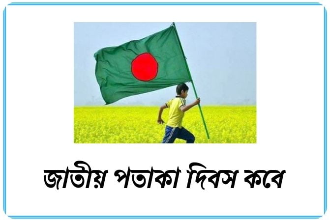 জাতীয় পতাকা দিবস কবে